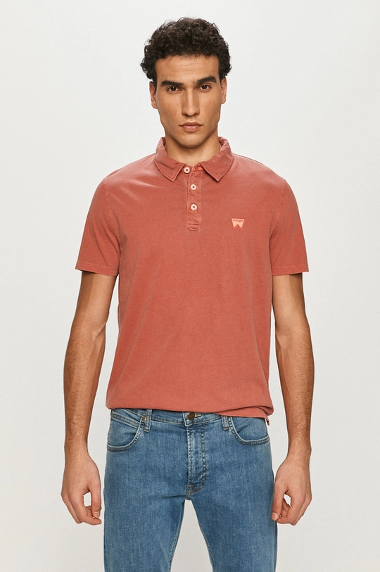 czerwony Wrangler Polo