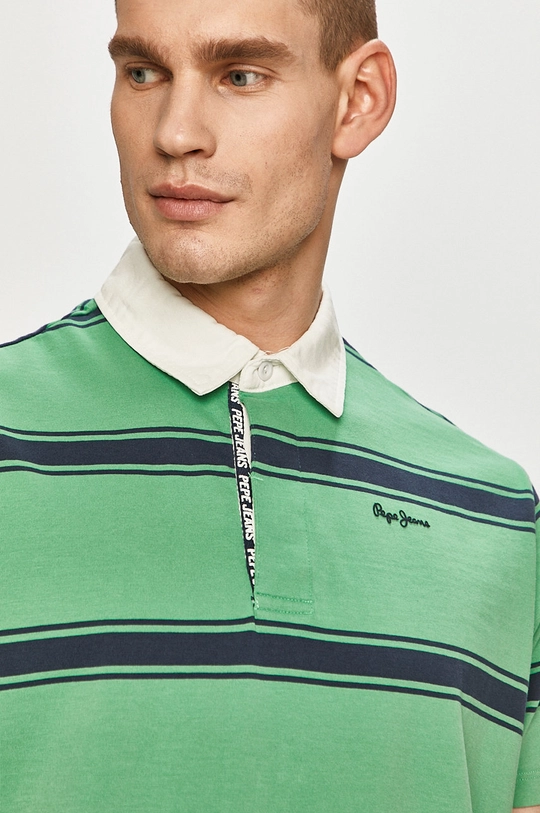 zielony Pepe Jeans - Polo Logan