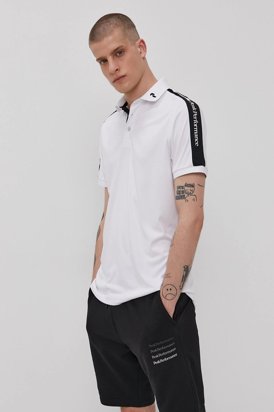 biały Peak Performance Polo