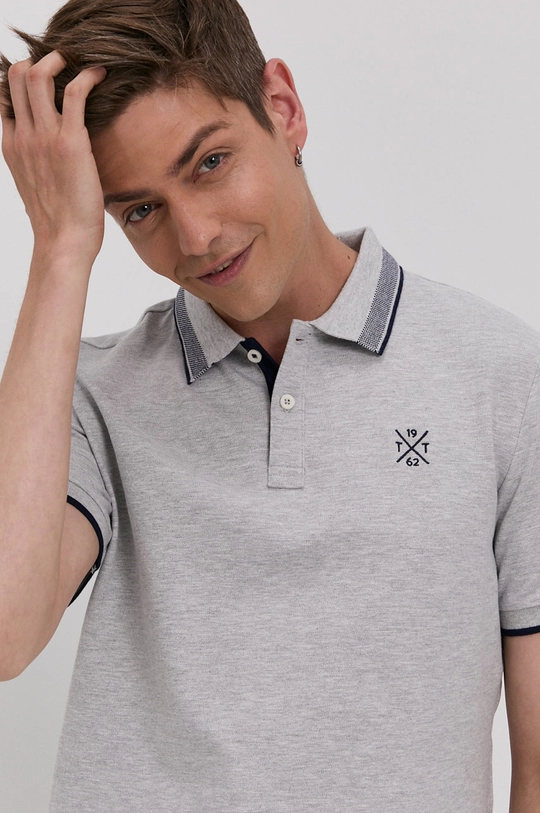 szary Tom Tailor Polo