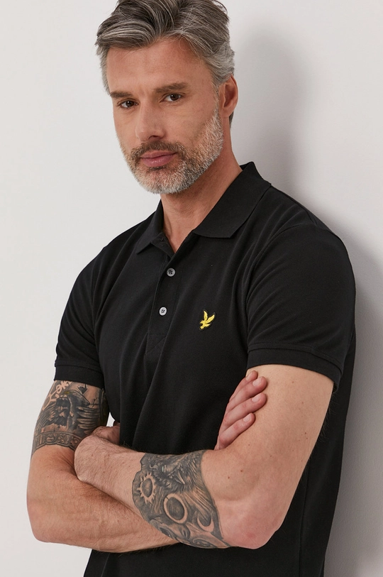 čierna Polo tričko Lyle & Scott