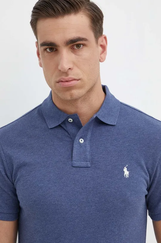 plava Pamučna polo majica Polo Ralph Lauren