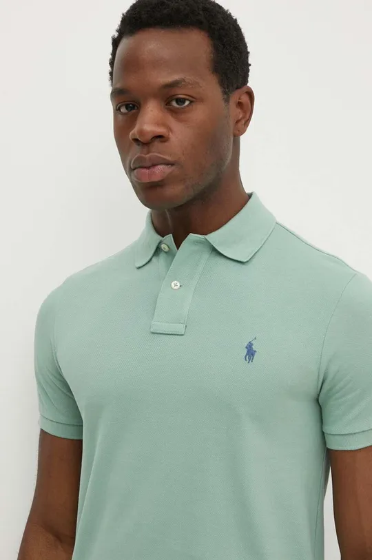 zelená Bavlnené polo tričko Polo Ralph Lauren Pánsky