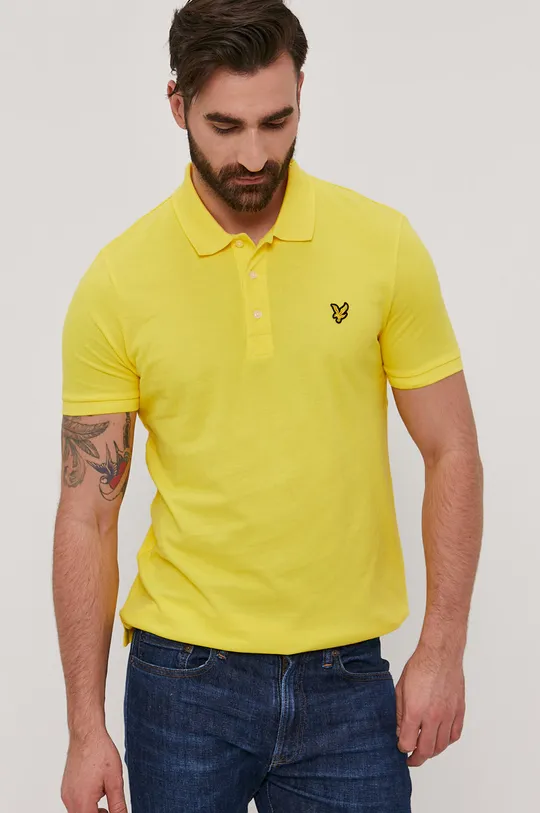 žltá Polo tričko Lyle & Scott Pánsky