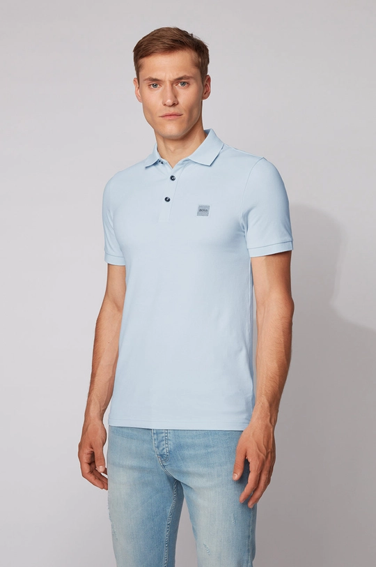 niebieski Boss Polo BOSS CASUAL 50378334 Męski