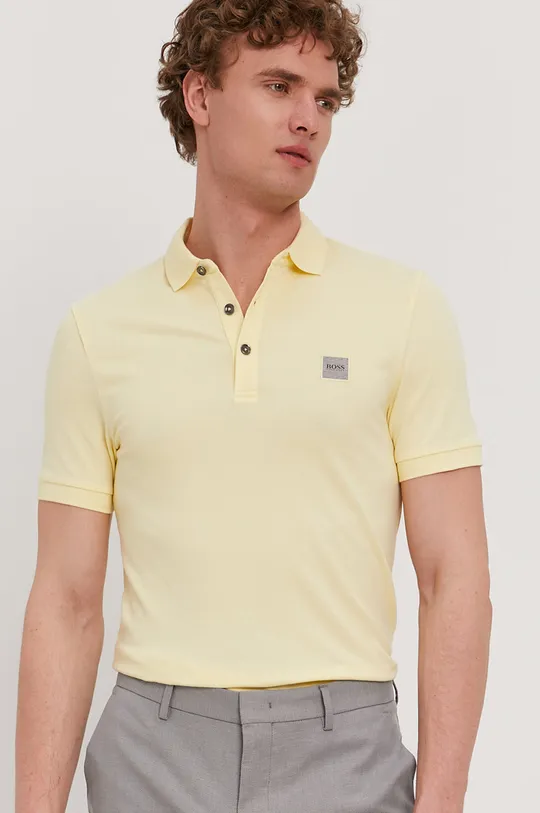 žltá Polo tričko Boss BOSS CASUAL