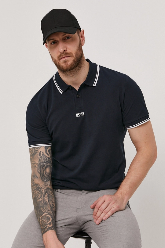 granatowy Boss Polo Casual 50449367 Męski