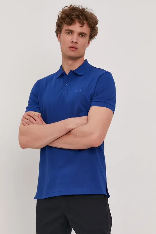modrá Polo tričko Boss Athleisure Pánsky