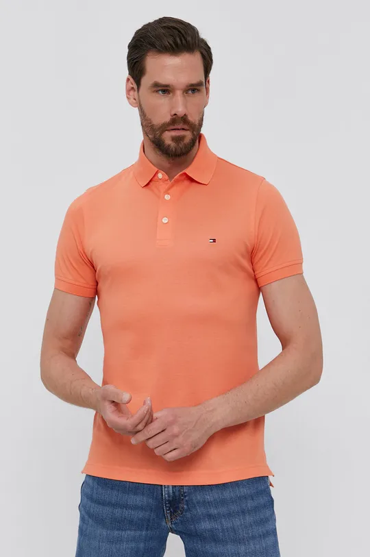 oranžová Polo tričko Tommy Hilfiger