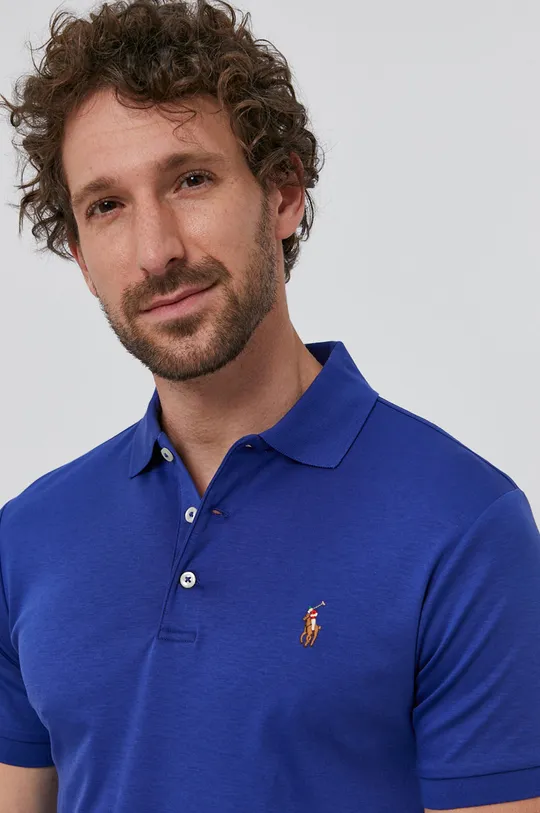 modrá Polo tričko Polo Ralph Lauren Pánsky