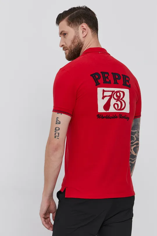 červená Polo tričko Pepe Jeans Fell