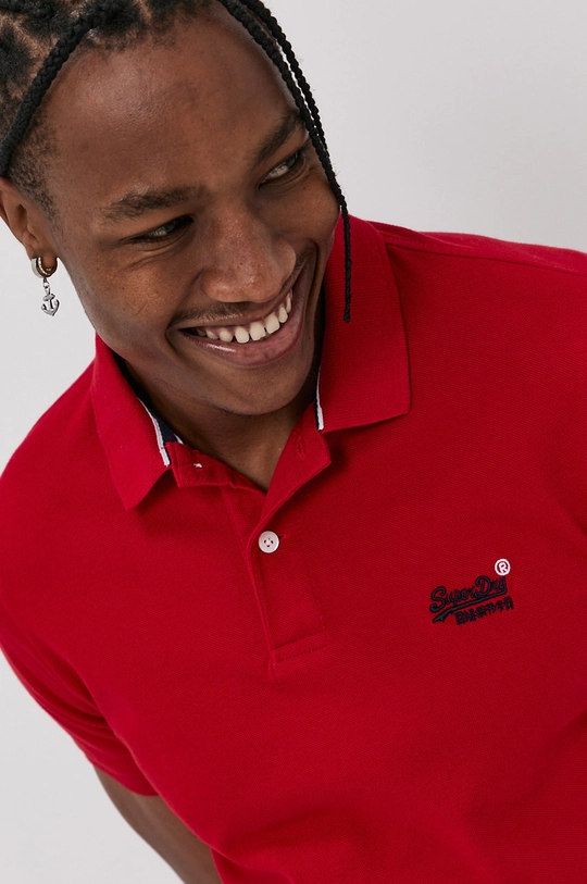 czerwony Superdry Polo