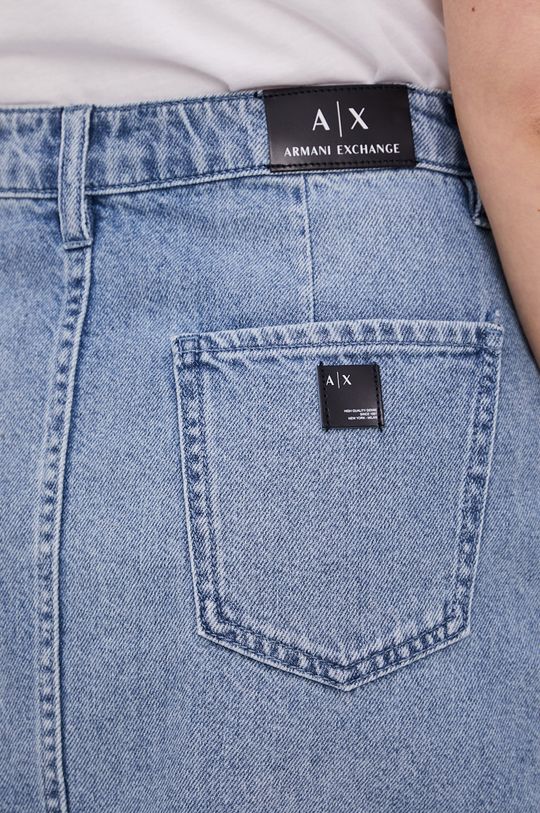 niebieski Armani Exchange Spódnica jeansowa