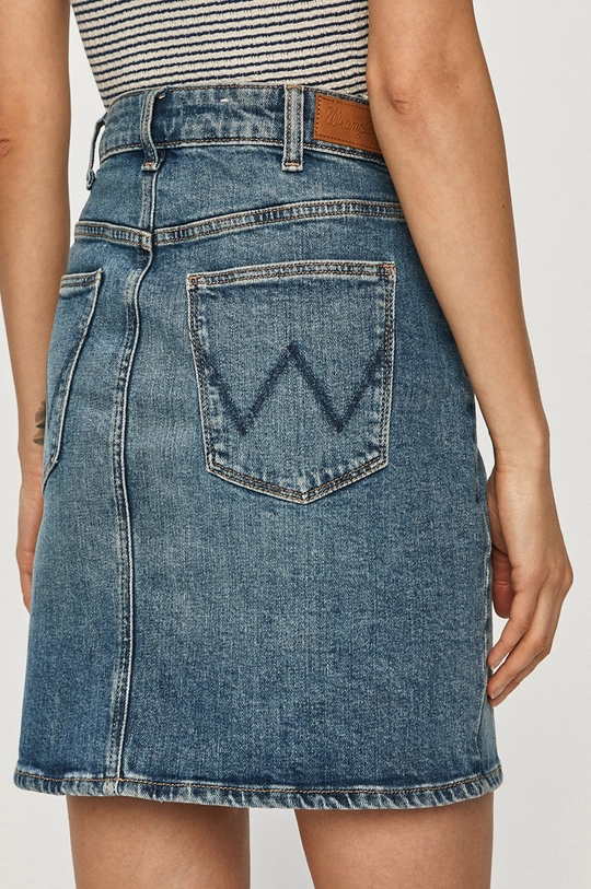 Wrangler - Rifľová sukňa  99% Bavlna, 1% Elastan