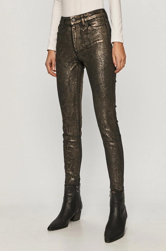 czarny AllSaints - Spodnie MILLER SNAKE JEAN Damski