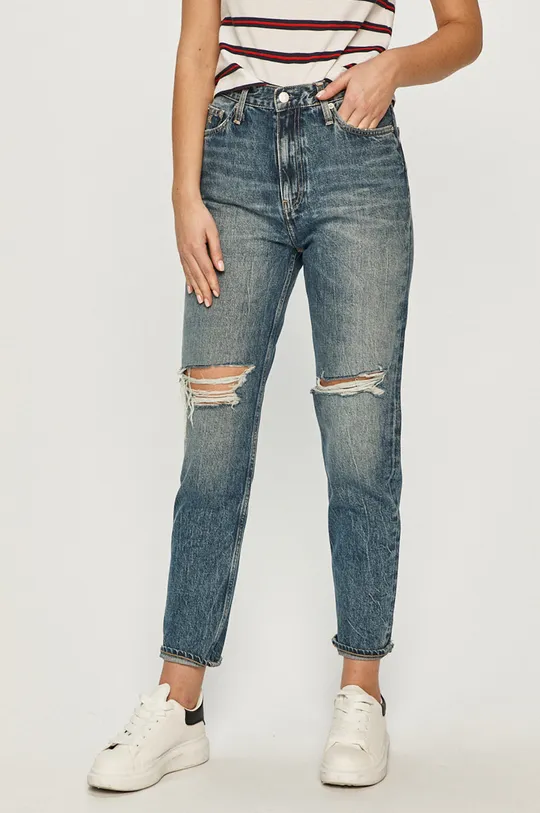 kék Calvin Klein Jeans - Farmer Mom Jean Női