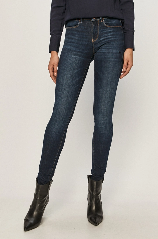 granatowy Guess - Jeansy W1RA03 Damski