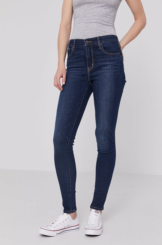 granatowy Levi's jeansy 720 High Rise Super Skinny Damski