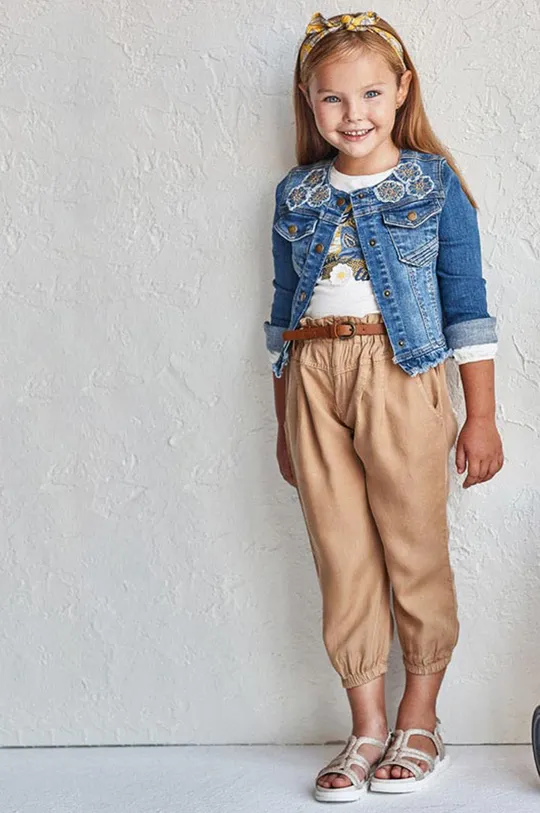 коричневый Mayoral - Детские джинсы Для девочек