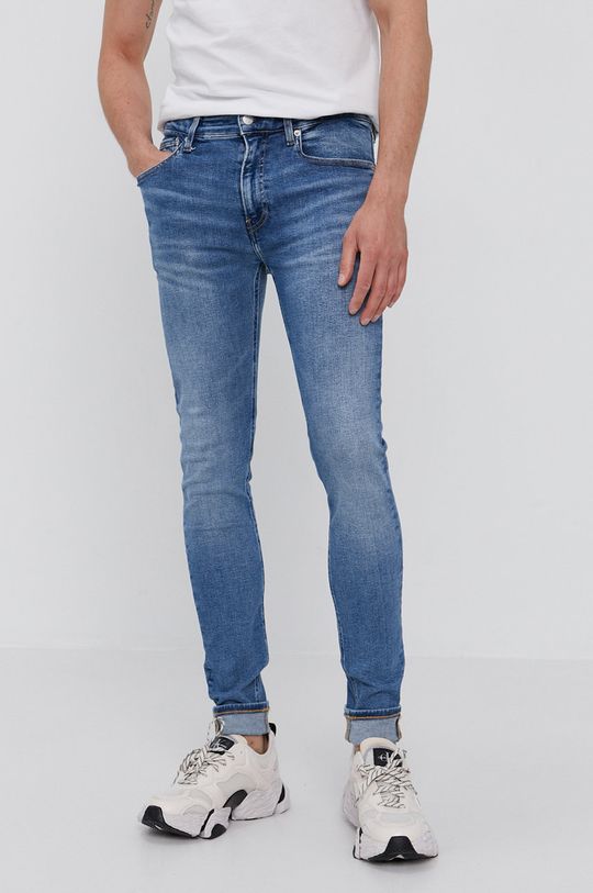 niebieski Calvin Klein Jeans Jeansy Męski