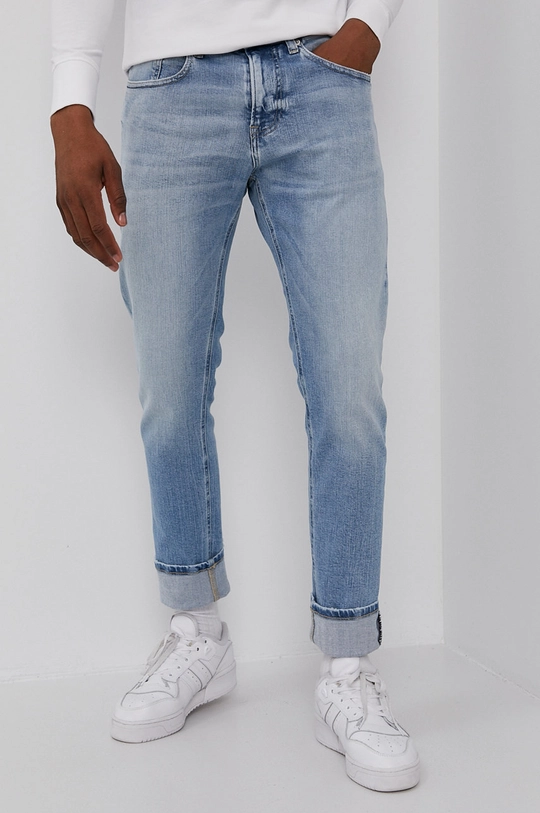 niebieski Tommy Jeans Jeansy AUSTIN DM0DM10582.4891 Męski