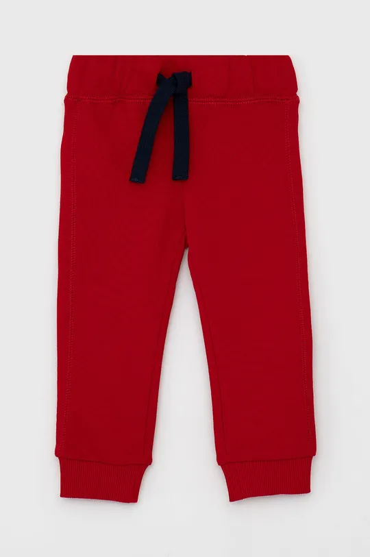 czerwony United Colors of Benetton Spodnie dziecięce Chłopięcy