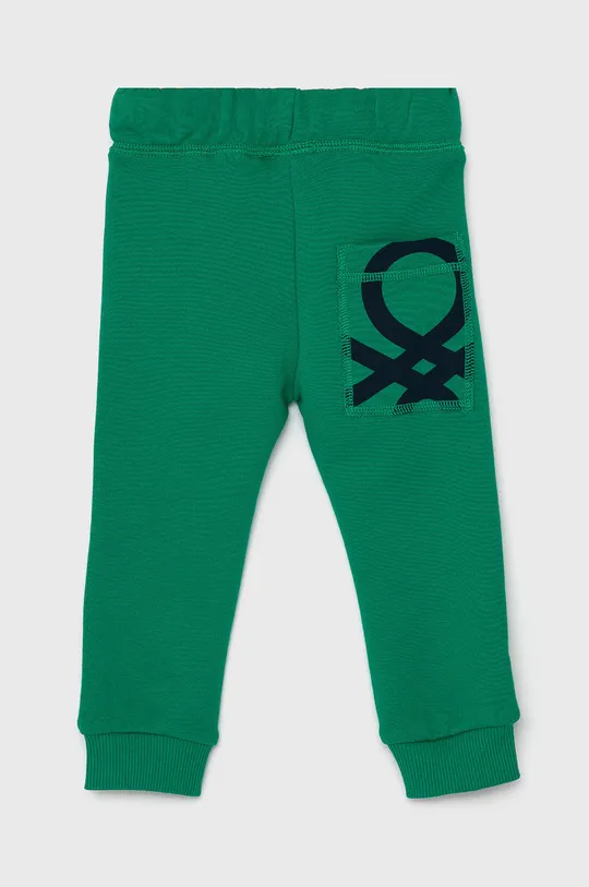 Detské nohavice United Colors of Benetton zelená