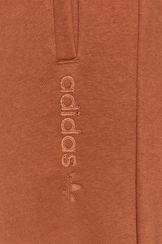 brązowy adidas Originals - Spodnie H33333