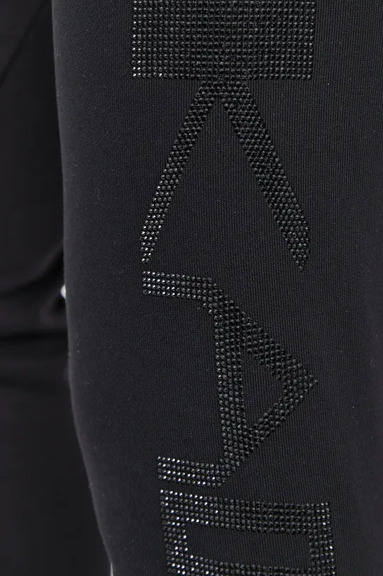 czarny Karl Lagerfeld Spodnie 211W1063