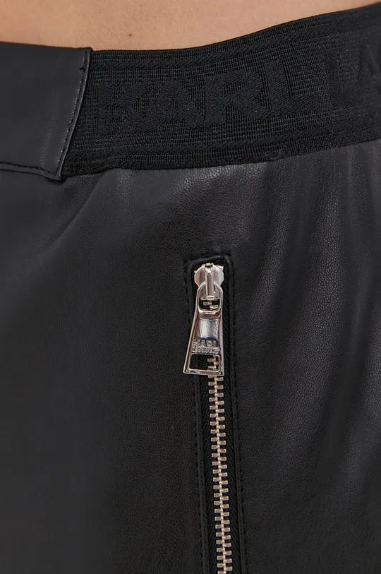 czarny Karl Lagerfeld Spodnie 211W1002
