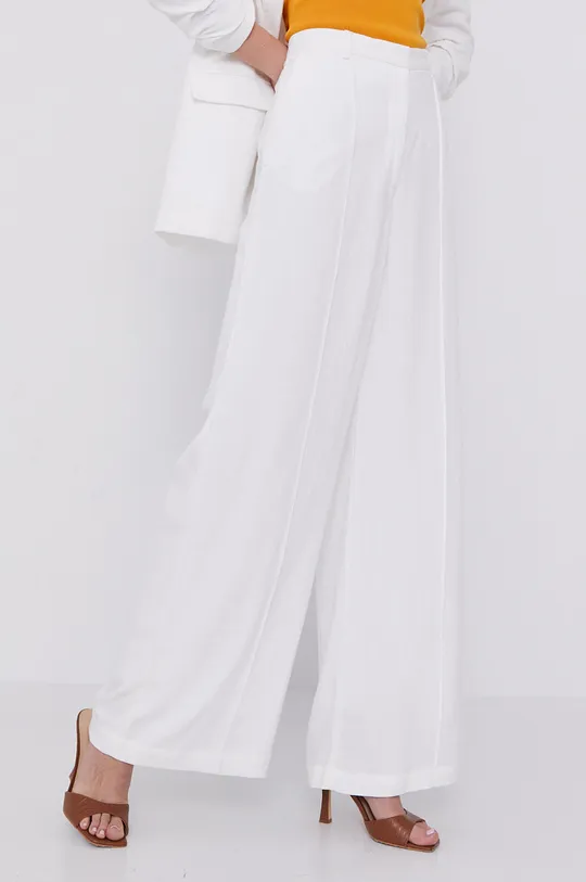 λευκό Παντελόνι Bardot Γυναικεία