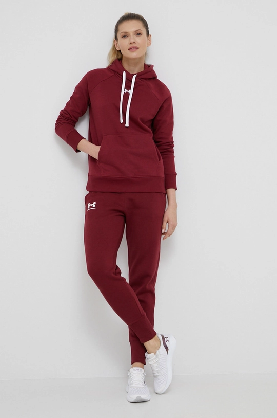 Tepláky Under Armour burgundské