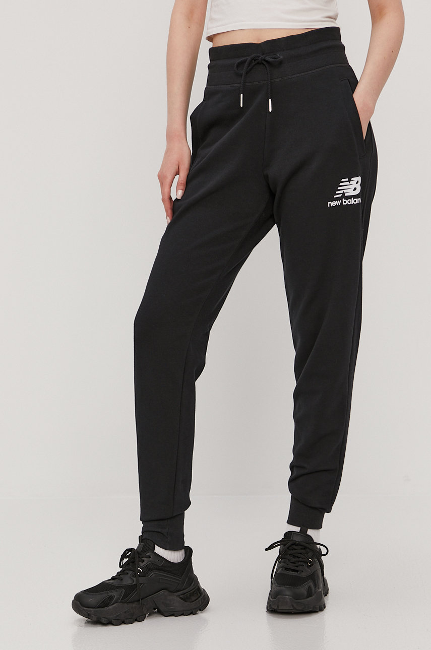 negru New Balance pantaloni WP03530BK De femei