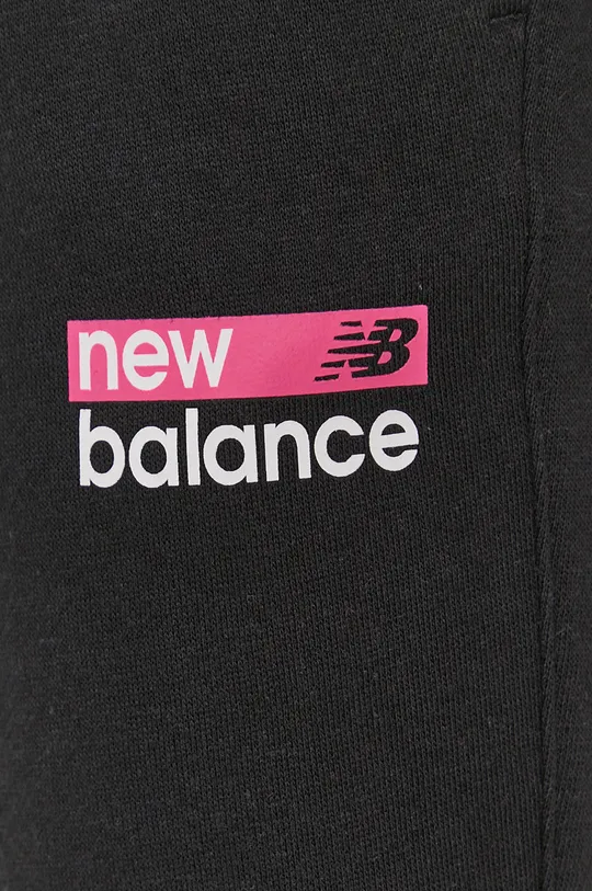 czarny New Balance Spodnie WP03806BM
