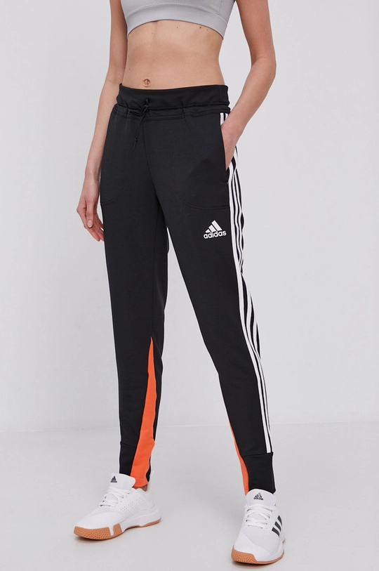 czarny adidas Performance Spodnie GL9536 Damski