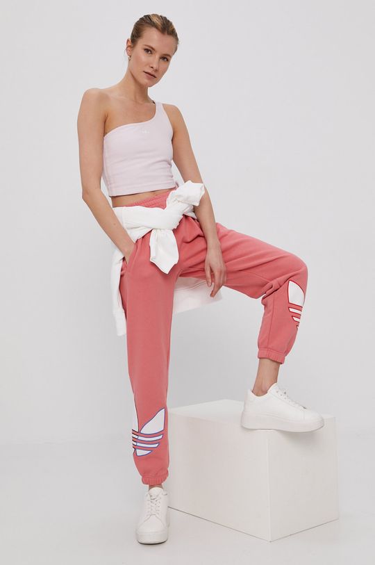 różowy adidas Originals Spodnie Damski