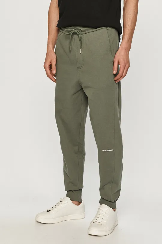 zelená Calvin Klein Jeans - Nohavice Pánsky