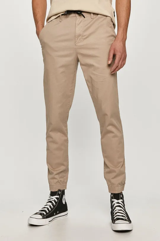 beżowy Calvin Klein Jeans - Spodnie J30J317993.4891 Męski