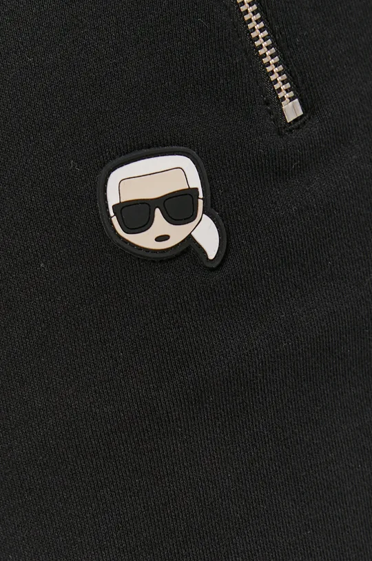 czarny Karl Lagerfeld Spodnie 211M1012