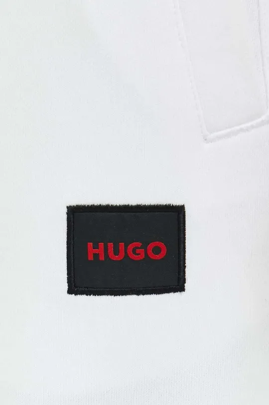 λευκό Βαμβακερό παντελόνι HUGO