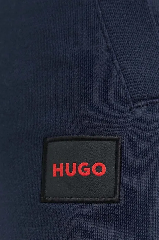 granatowy HUGO spodnie dresowe bawełniane