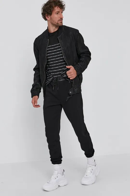Nohavice Karl Lagerfeld čierna