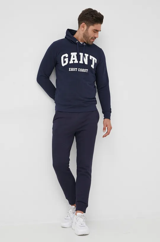 Παντελόνι Gant σκούρο μπλε