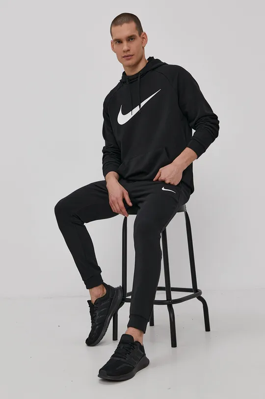 czarny Nike Spodnie Męski