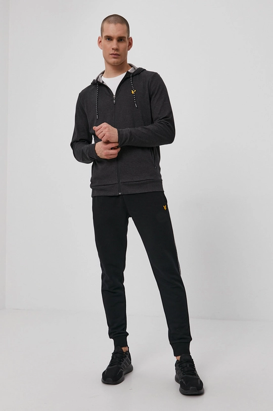 Lyle & Scott Spodnie czarny