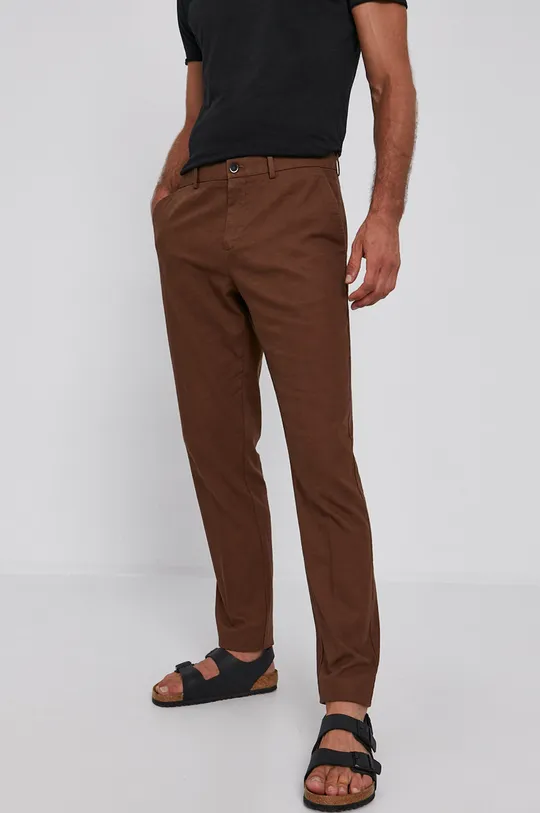 Sisley Spodnie brązowy
