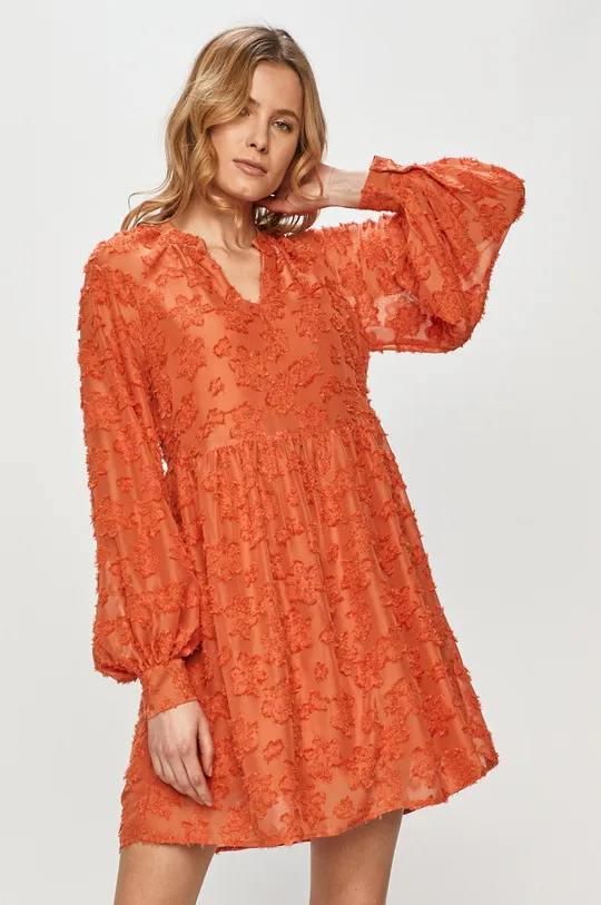 oranžová Vero Moda - Šaty Dámsky