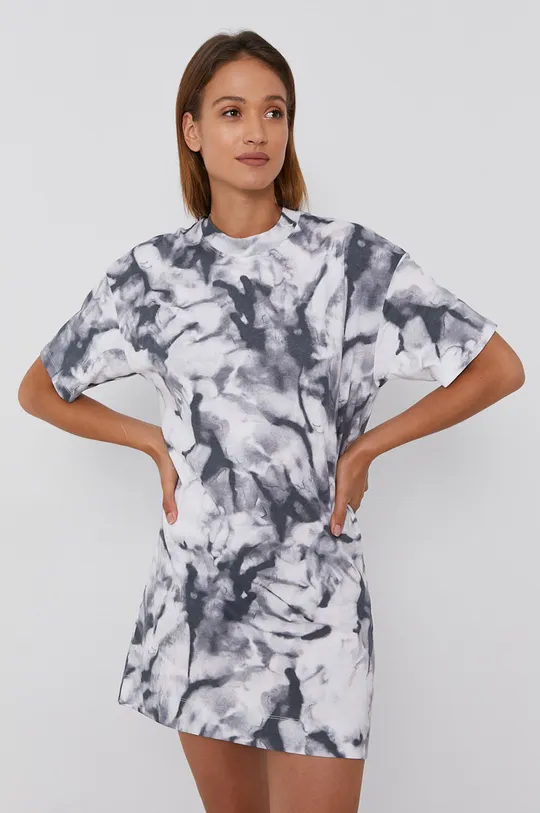 sivá Bavlnené šaty Calvin Klein Jeans Dámsky