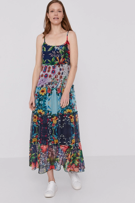 Desigual Sukienka 21SWVK16 multicolor