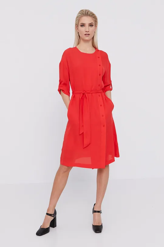 Karl Lagerfeld Sukienka 211W1302 czerwony